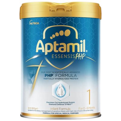 Aptamil香港原装进口爱他美奇迹白罐1段0-6个月适度水解婴幼儿配方奶粉900g