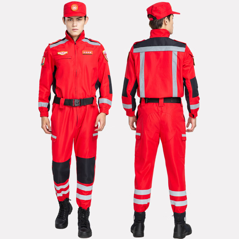 速干救援服防静电工作服男装透气耐磨道援抗震救灾应急救援作训服