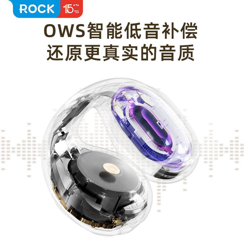 ROCK 耳饰Pro无线蓝牙耳机RAU0764 星夜黑高清大图
