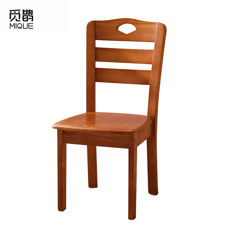 觅鹊 餐椅 实木椅海棠色/把