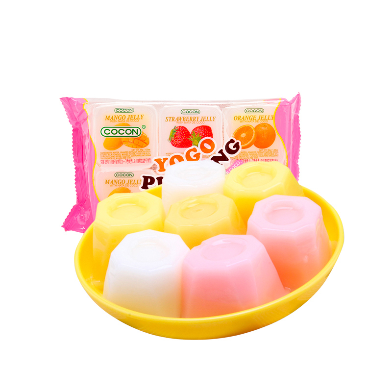 可康牌多口味优格果冻(含椰纤果)(35克*6杯装)210g 马来西亚进口