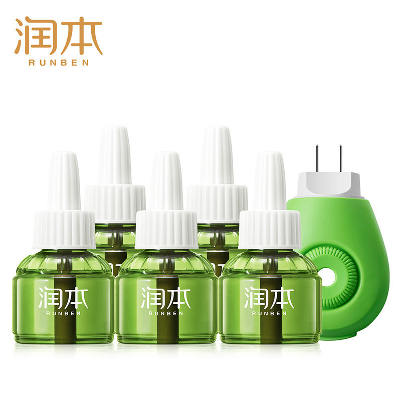 润本 蚊香液50ml*5个+1器