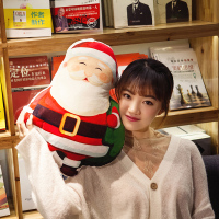 美帮汇创意3D印花圣诞老人抱枕公仔靠垫沙发办公室汽车少女心男女