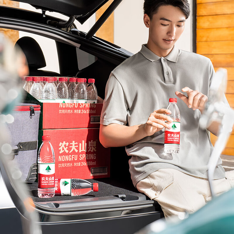 农夫山泉 饮用水普通装550ml*24瓶整箱装塑膜装随机发货高清大图