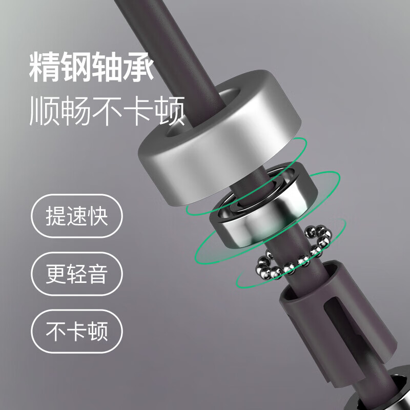 Keep负重跳绳健身运动无绳大球+有绳组合海雾紫