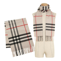 [直营]BURBERRY 博柏利 Heritage高纯度羊绒格纹围巾
