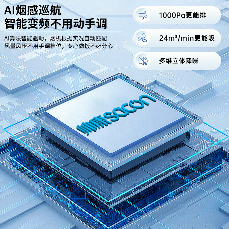 帅康(sacon)Y8276抽油烟机顶侧双吸24立方大吸力7字型变频吸油烟机一级能效自清洗单机家用脱排油烟机抽烟机单烟机高清大图