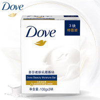 多芬 柔肤乳霜香块香皂 90g*4块 滋润保湿深层清洁控油沐浴滋润保湿