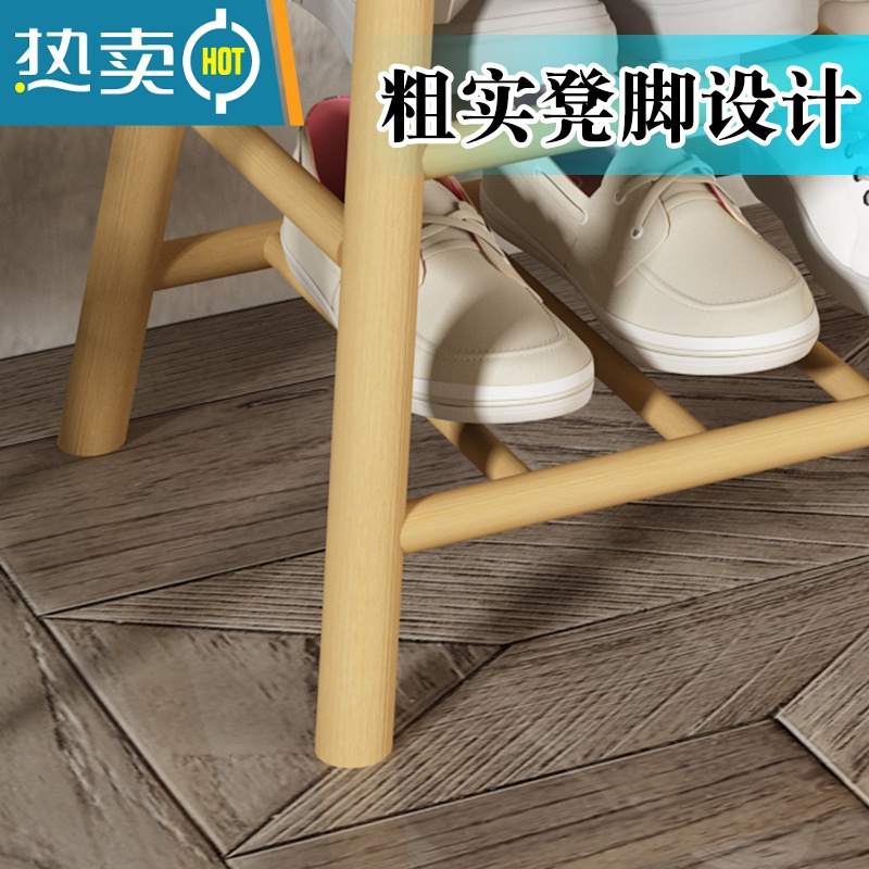 敬平实木收纳凳储物凳子可坐人沙发折叠布艺玩具收纳多功能储物换鞋凳高清大图