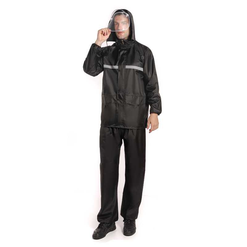 布雷德利 BRADLEYBD6TF1923104R2F分体式雨衣M-3XL(计价单位：套）黑色高清大图