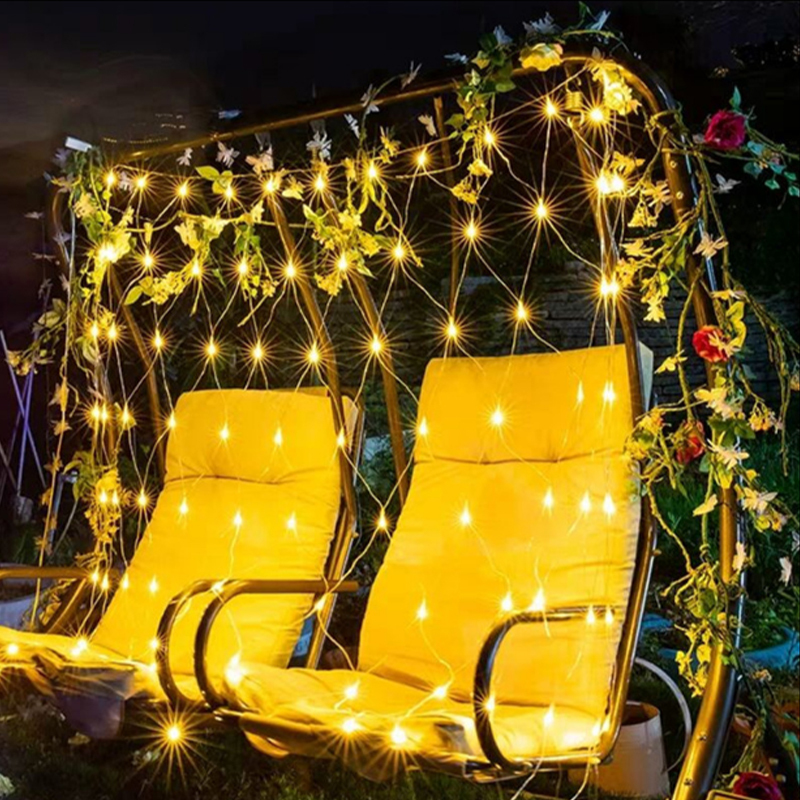 爱斯达 七彩网灯 网灯led小彩灯闪灯满天星渔网挂灯网红灯泡装饰串灯