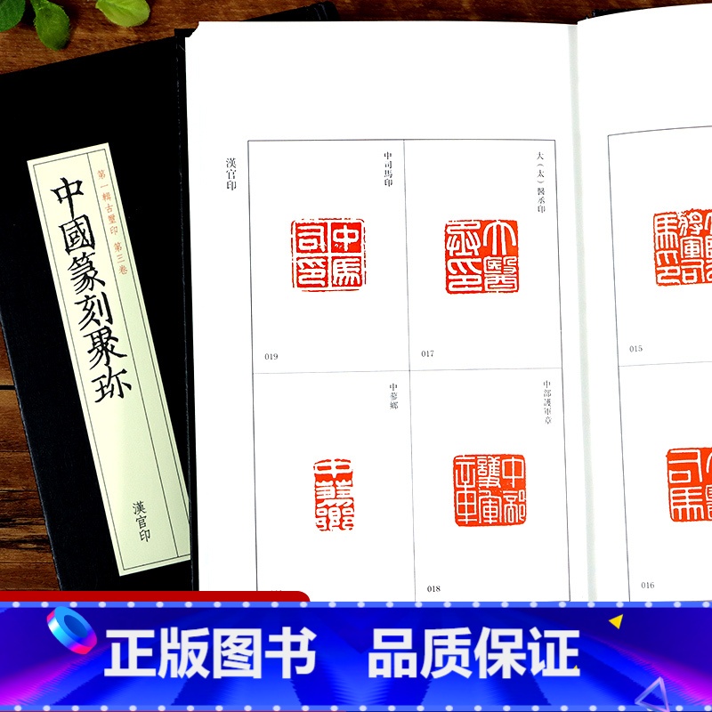 [正版]旗舰汉官印 中国篆刻聚珍498枚精装 中国篆刻大字典工具书 中国篆刻聚珍第1辑古玺印 篆刻印谱书籍汉印三百品