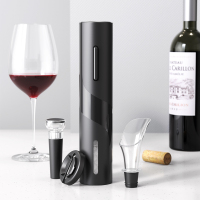 CLITON电动红酒开瓶器 电池款家用全自动开酒器开红酒器启瓶器 倒酒器4合1套装