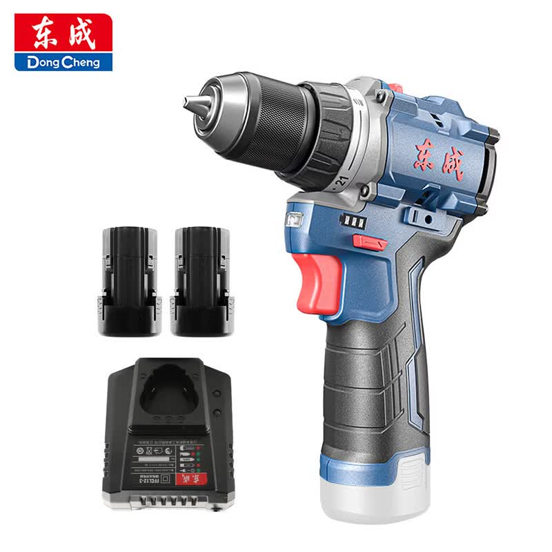 东成 充电式无刷冲击起子电钻 DCJZ1250i(BM型)(50N.M)12V 2.0ah*2高清大图