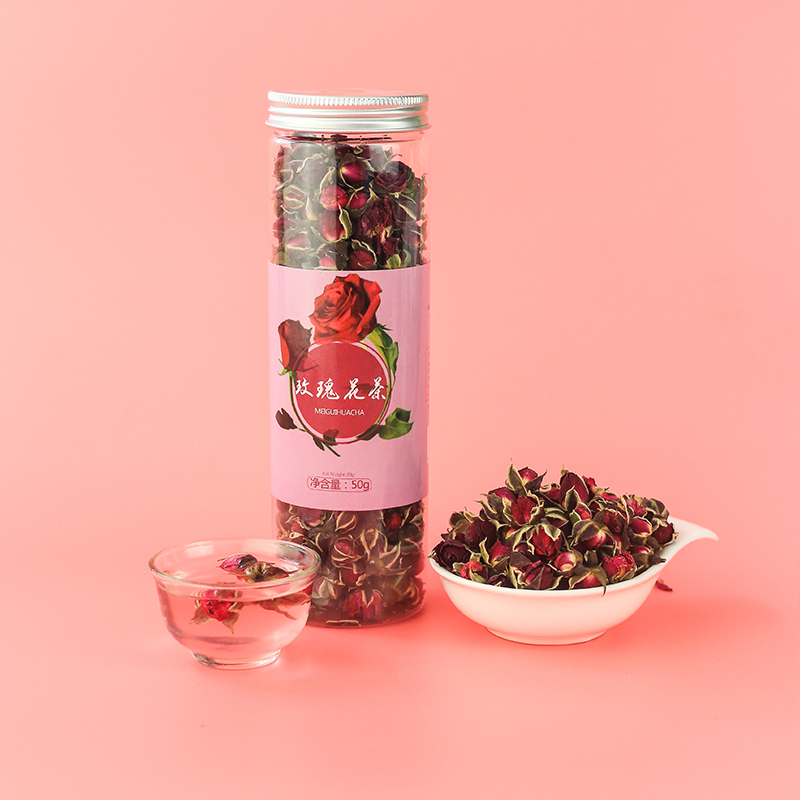 河西女子 花草茶 玫瑰花茶重瓣玫瑰花50g/罐 干玫瑰花茶叶