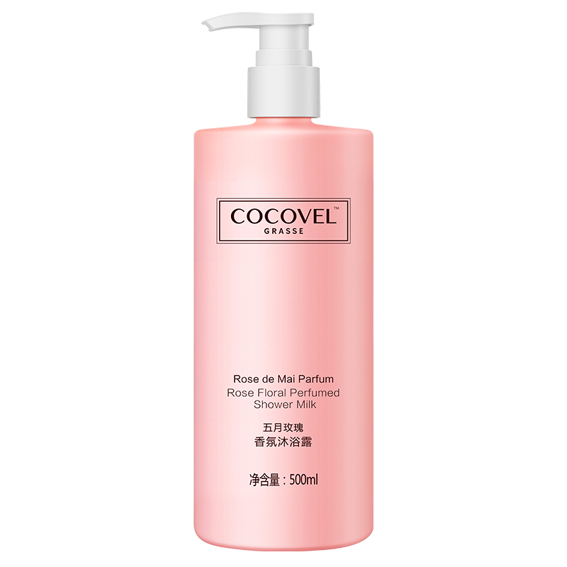 蔻露薇COCOVEL 五月玫瑰正品家庭装香水沐浴乳滋润保湿补水 持久留 沐浴露 500ml