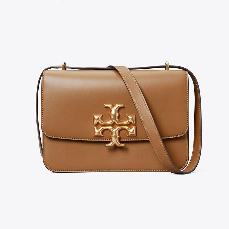 tory burch 汤丽柏琦女包 eleanor走秀款牛皮肩背包 经典logo女士链条