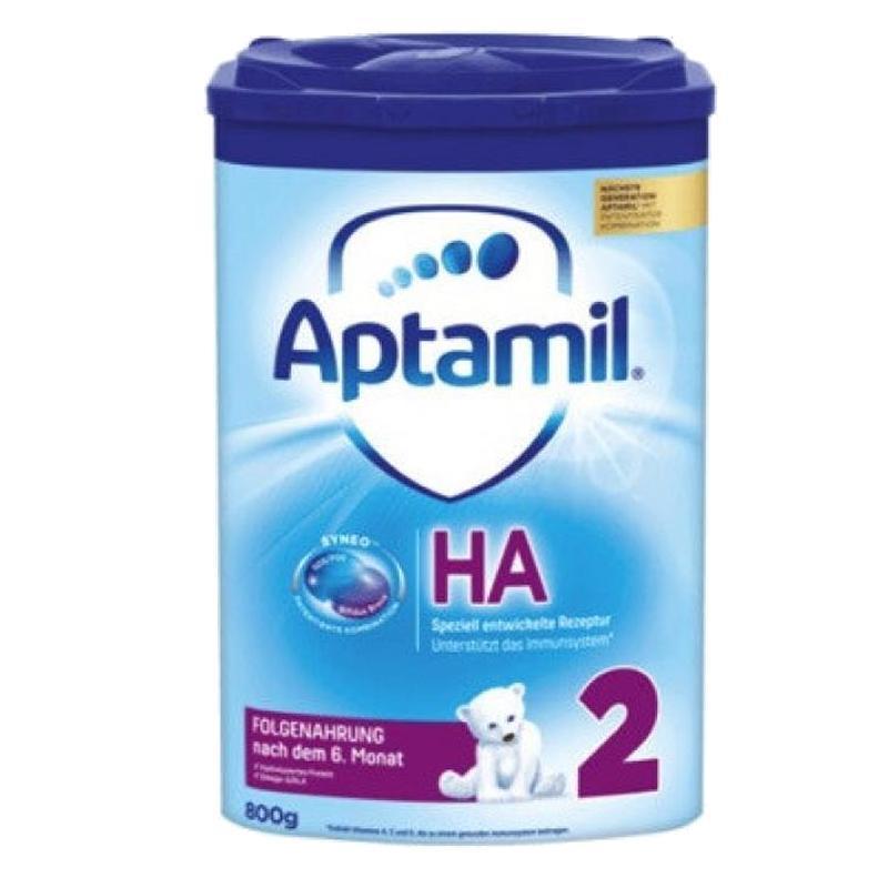 原装进口德国爱他美Aptamil水解蛋白奶粉HA抗过敏适度半水解免敏2段奶粉(6个月以上)800g高清大图
