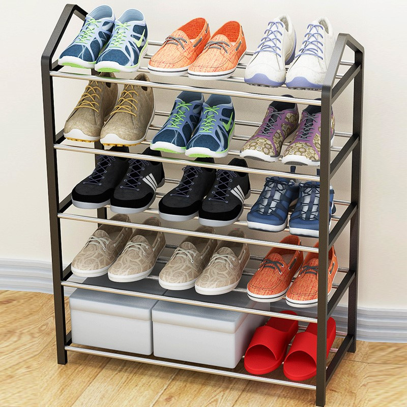 简易鞋柜多层防尘鞋架塑料厚浴室卫生间拖鞋架铝落地外楼道普通