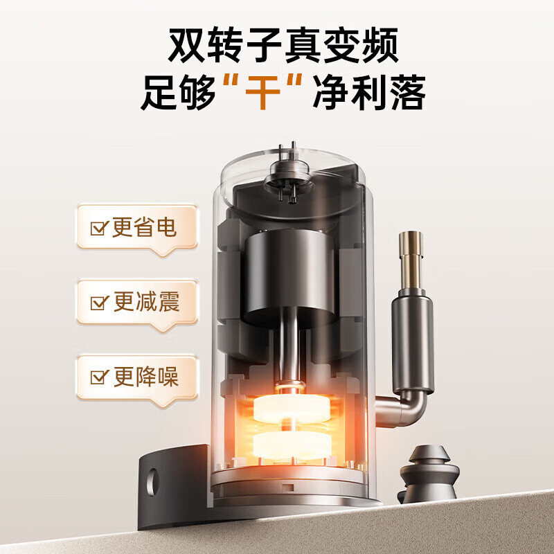 松下10kg白月光3.0CC热泵烘干机家用除菌干衣机F1MR2高清大图