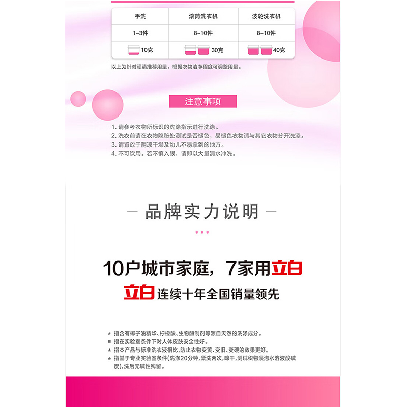 立白 洗衣液套装ZSW23 1.05kg*3高清大图