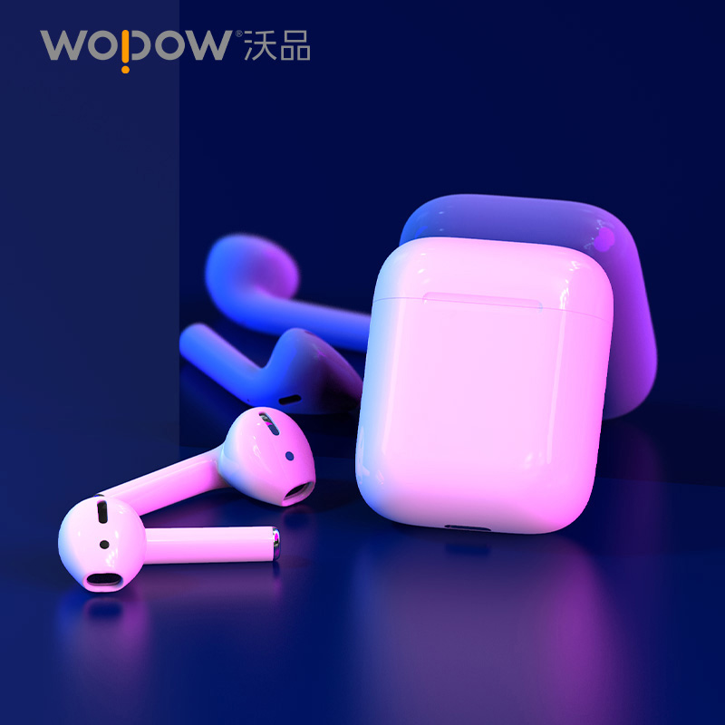 沃品(WOPOW) TWS 蓝牙耳机长续航耳机 真无线 蓝牙耳机 220mAh AirBass
