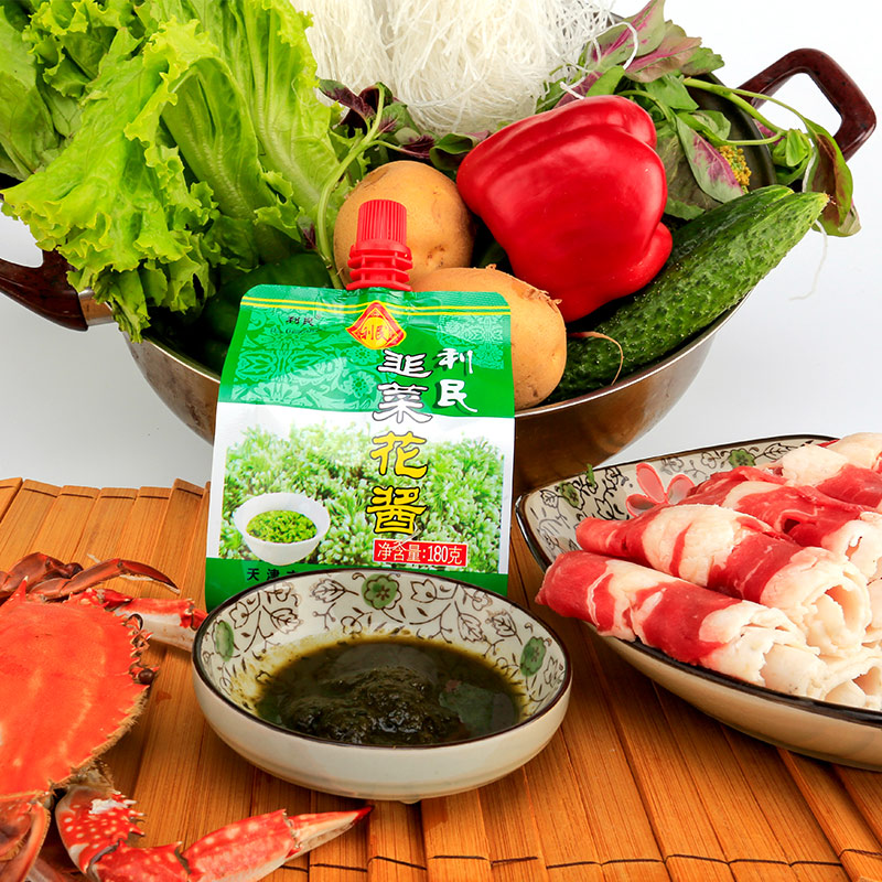 利民 韭菜花酱 180g/袋 火锅调料 涮羊肉 调味酱