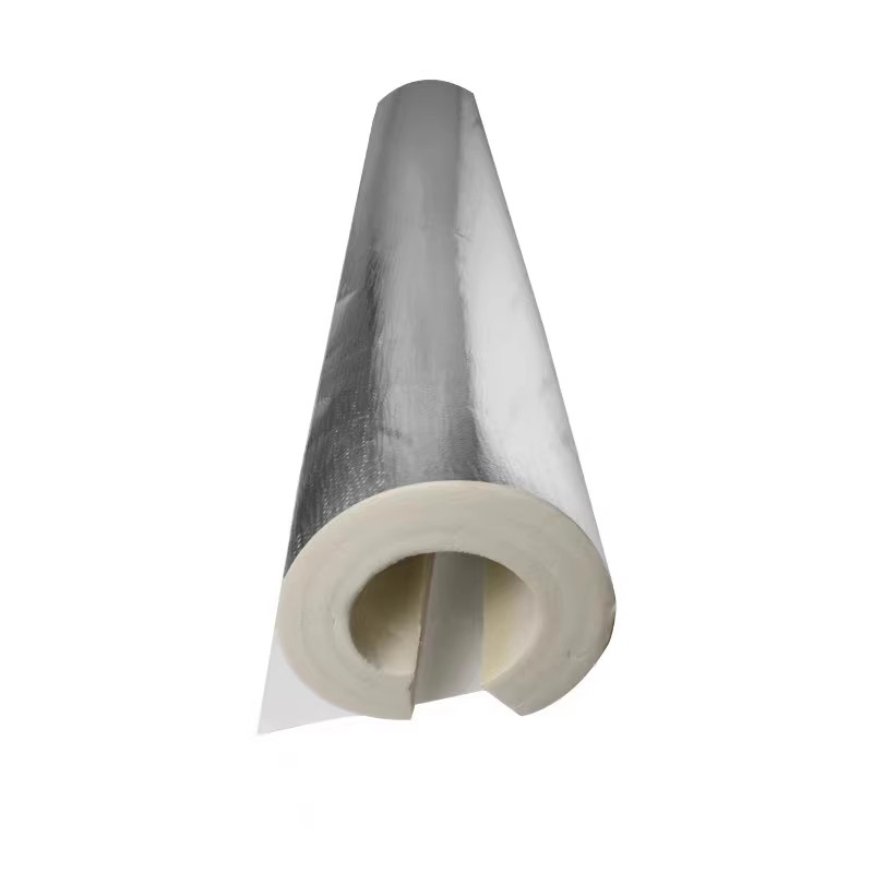 艳俏 聚乙烯保温管 防寒阻燃铝箔保温棉 内径114(4寸)厚30mm 米高清大图