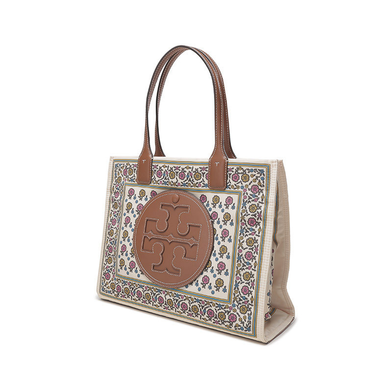 汤丽柏琦 tory burch tb女包 ella系列织物双t logo手提单肩包托特包