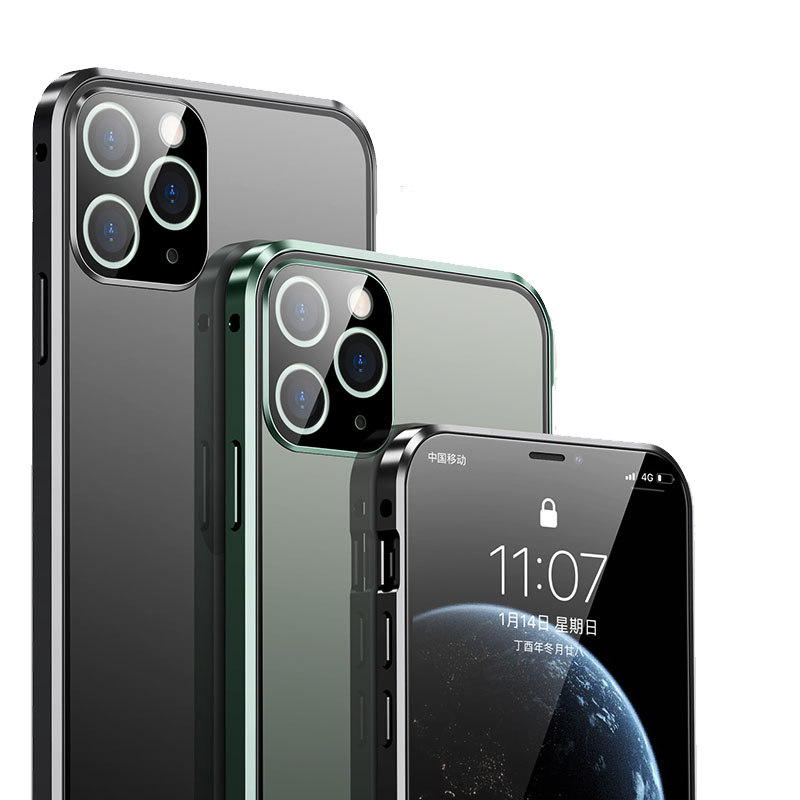 [型号可选]圣幻 iphone13/12promax/mini手机壳11pro自带镜头圈苹果11双面玻璃全包防摔潮牌透明高清大图