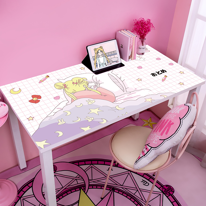 桌贴可爱桌面装饰贴纸宿舍书桌防水防油桌贴卡通动漫出租屋改造小家具