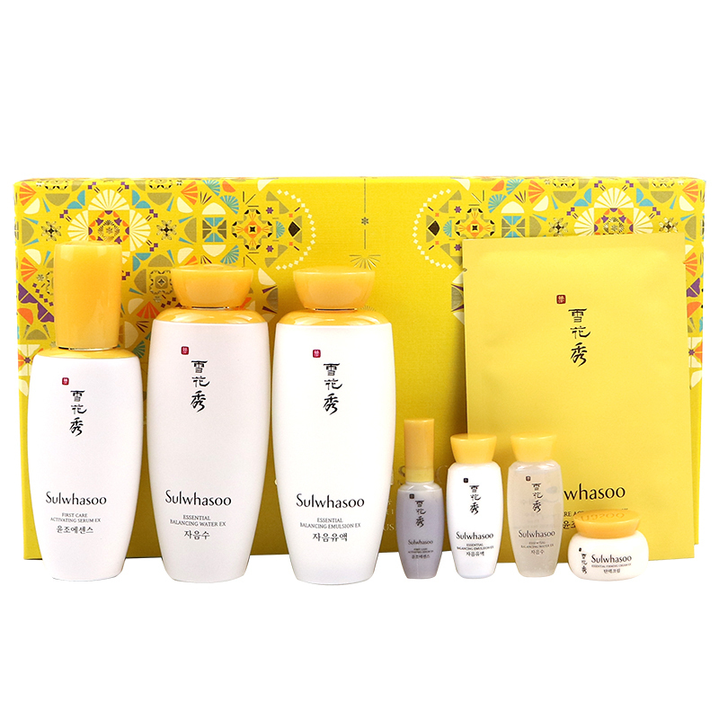 【和肌肤五大平衡】雪花秀(Sulwhasoo)滋润燥水乳精华三件套 保湿补水滋润营养清爽修护润燥精华面部护肤套装礼盒