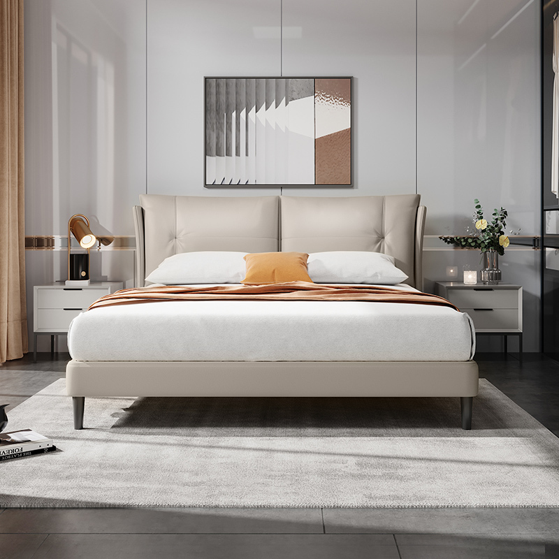 芝华仕cheers芝华仕现代简约真皮主卧婚床双人轻奢多功能储物卧室大床