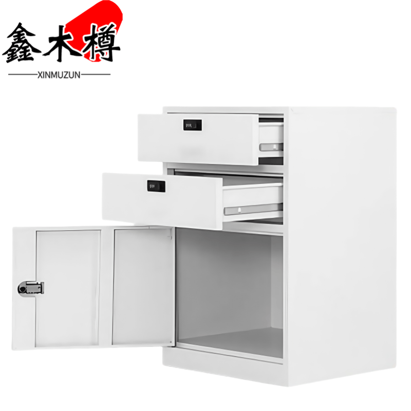 鑫木樽办公柜二斗一门台高清大图