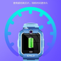 智天使GIDNO儿童电话手表X18全网通双摄大屏视频通话语音微聊智能机器人防水定位天才学生 粉色