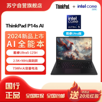 ThinkPad P14s 14.5英寸高性能AI PC轻薄设计师办公本英特尔酷睿Ultra5-125H 48G 2T 2.5K 90Hz