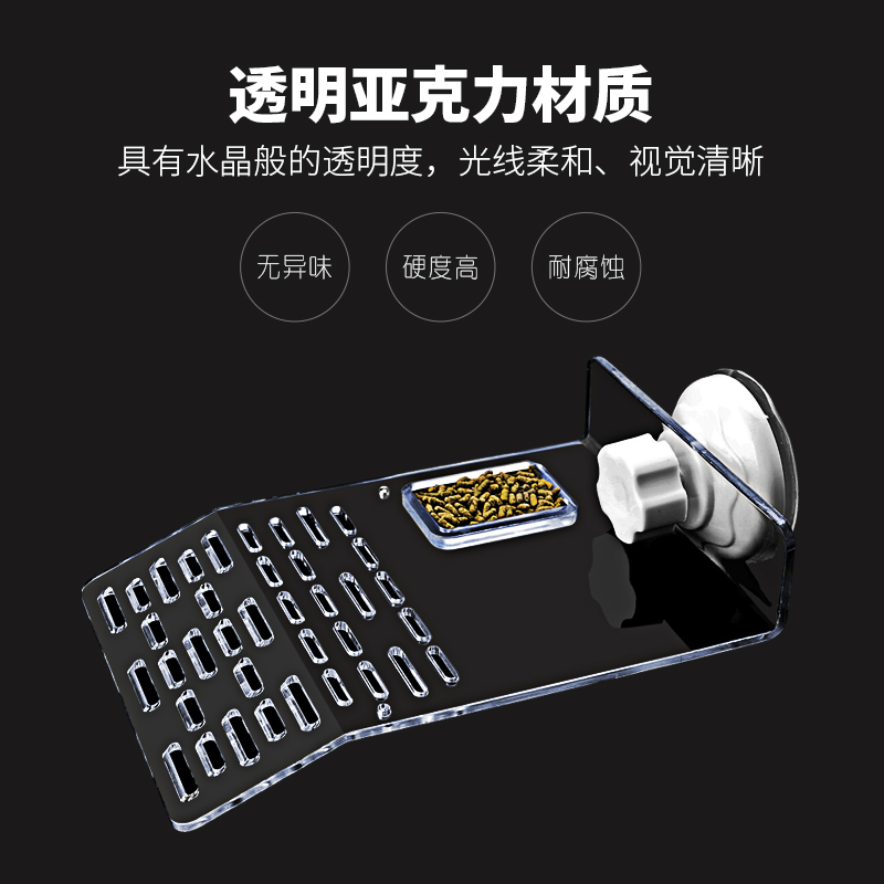 乌龟爬台 带喂食 龟晒台 乌龟爬坡台晒背台浮台 乌龟休闲喂食盘高清大图