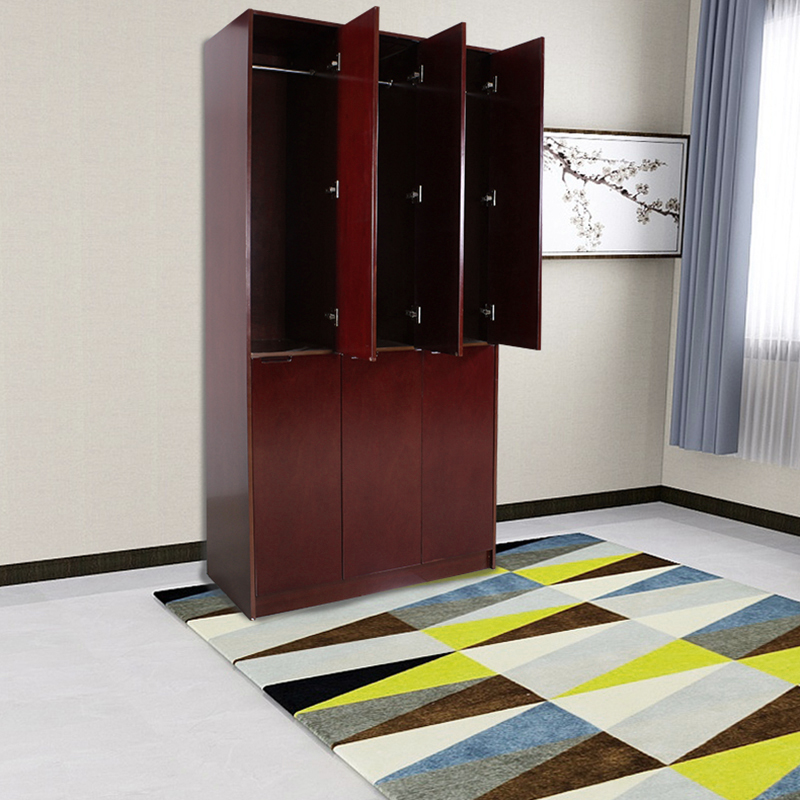 草野家具木质衣柜大衣柜储物柜卧室家具办公柜三门cy-wj1012型