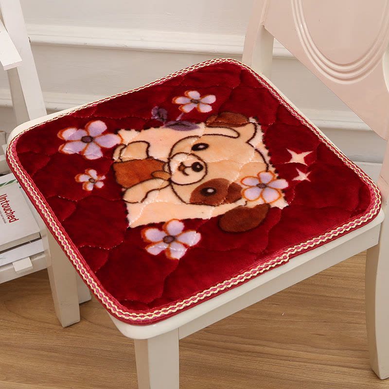 加厚冬季坐垫椅垫办公室座垫电脑椅子垫学生教室凳子垫屁股垫防滑图片