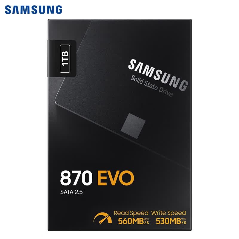 三星 SAMSUNG SSD固态硬盘 MZ-77E1T0B SATA3.0接口 870 EVO 1TB