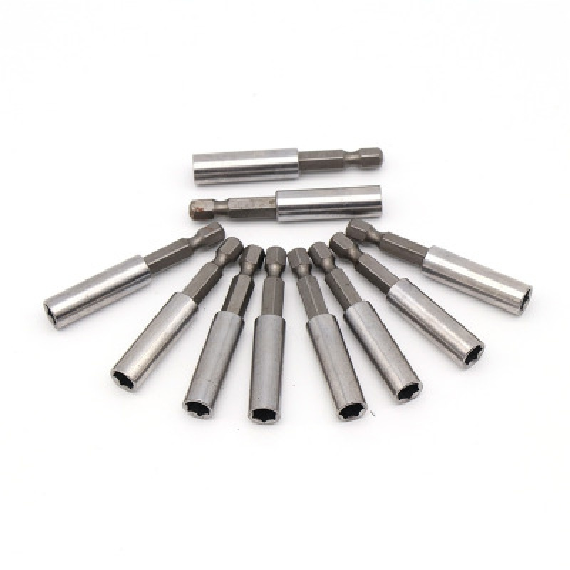1/4电批头强磁连接杆手枪钻加长延长杆6.35mm60/75/100/150mm