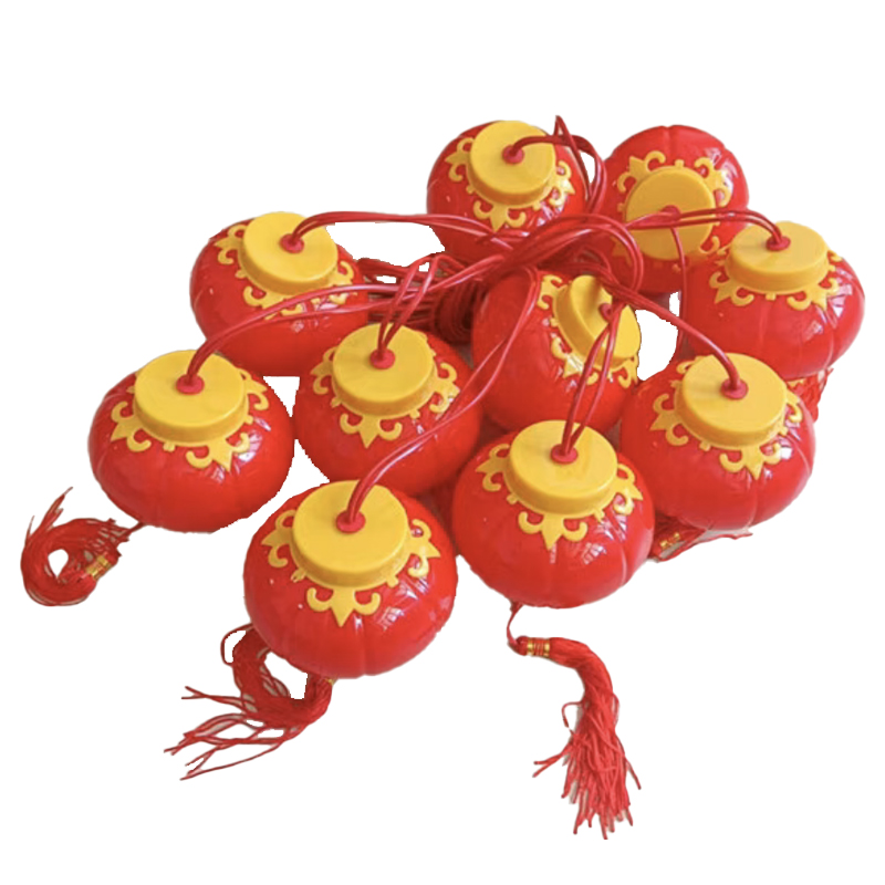 锦瑞星防水灯串户外灯笼15cm10连串/个高清大图