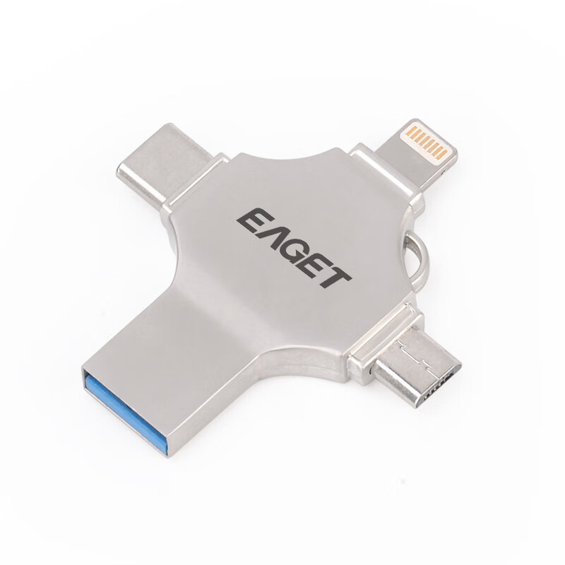 忆捷 I71-128G USB3.0 Lightning Type-C MicroUSB口 手机电脑通用四接口存储U盘高清大图