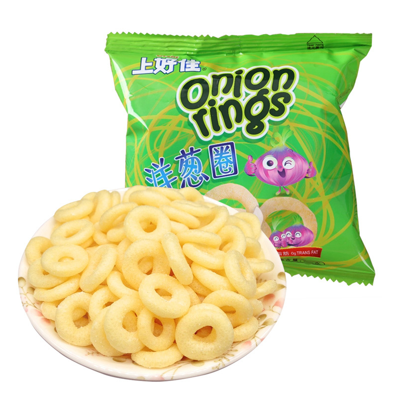 上好佳膨化食品洋葱圈小包装10包组合休闲零食