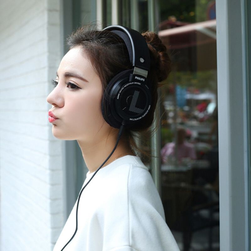 飞利浦(PHILIPS)头戴式HiFi高保真耳机SHP9500 音乐游戏运动耳机 苹果安卓通用 音乐发烧耳机 手机直推