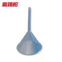 高翊柏 33010591 PP塑料漏斗 75mm 大口径漏斗 粉末颗粒分装透明水漏油漏 10个装