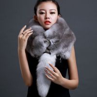 举翼王子整只狐狸围脖男女皮草狐狸毛围巾狐狸皮毛领子披肩 默认颜色 默认尺寸