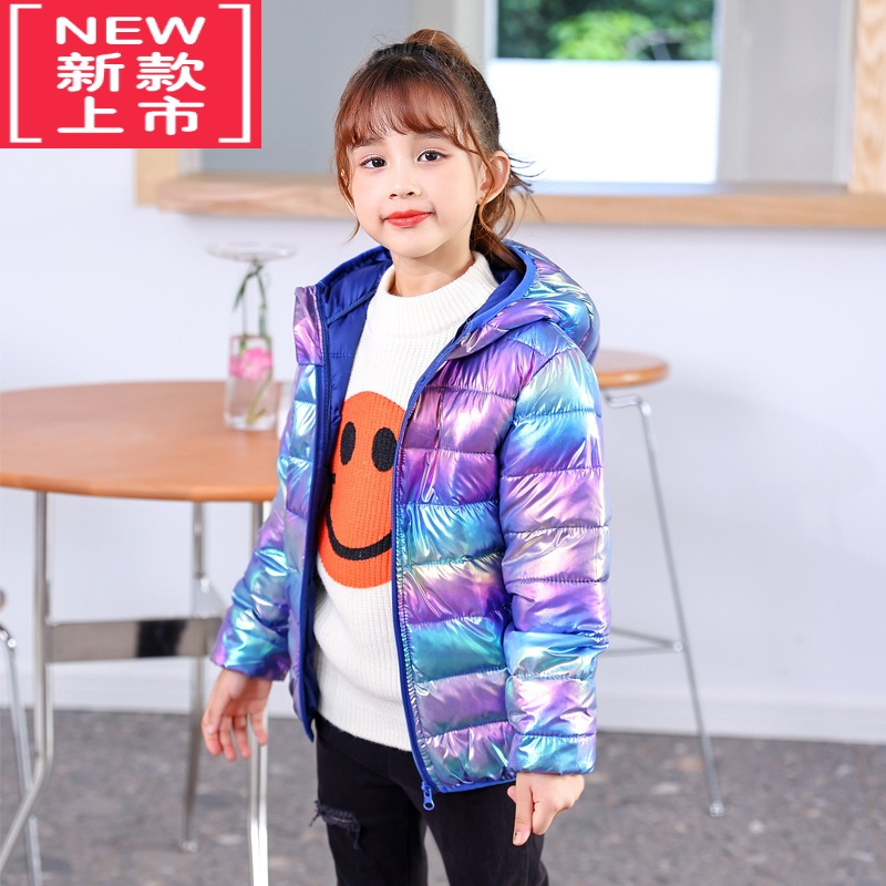 可莉允女童轻薄款羽绒棉服秋冬大童短款棉袄8儿童棉衣冬装外套9洋气12岁