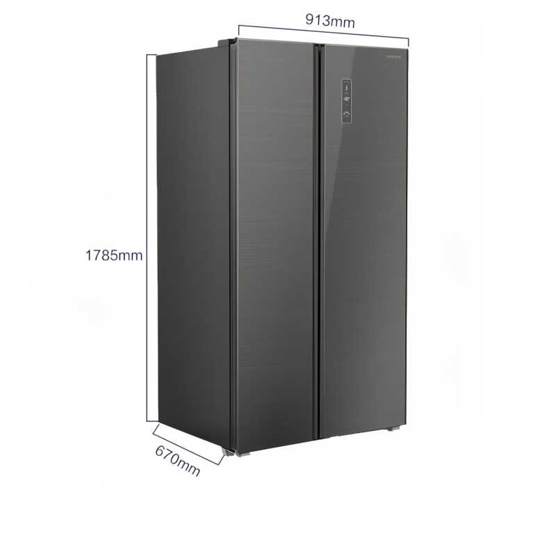 创维bcd552wkgps酷炫灰552升冰箱一级能效变频双开门风冷无霜节能全域