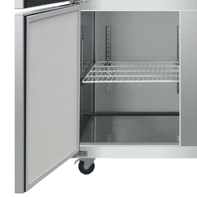 海尔(Haier)SL-1020C2D2不锈钢四门商用厨房冰箱冰柜双温冷藏冷冻饭店冷柜高清大图